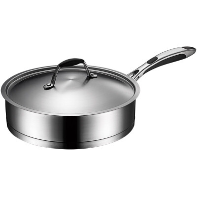 

【Jingdong Supermarket】 Ai Shida 26CM Aragon 304 stainless steel pan frying pan QL1126 Induction Cooker Stove Steak Pot Pancake Pancake Omelette