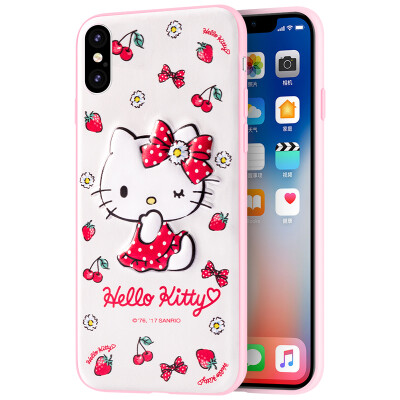 

Hello Kitty Apple iPhoneX Phone Case Apple 10 Case Cartoon cute all-inclusive drop-resistant cell phone case Small fresh