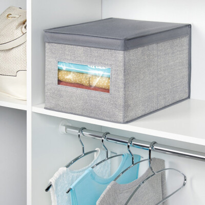 

Aldo Fabric Closet Storage Organizer Box for Clothing, Shoes, Handbags, Jeans