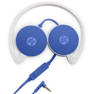 

HP H2800 Headphones Built-in microphone Headset Computer Tablet Phone Wired headset Blue