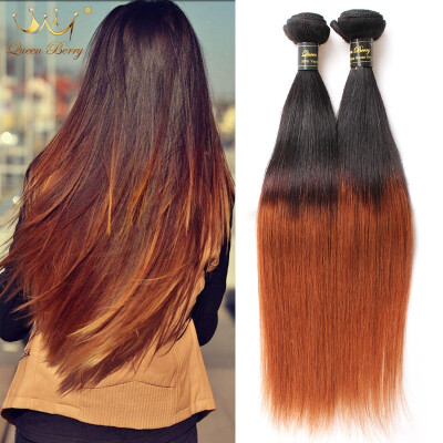 

4 Bundles Ombre Straight Virgin Hair Two Tone 7A Brazilian Human Hair Straight Ombre Brazilian Virgin Hair Straight Ombre 1b/30