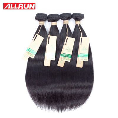 

Allrun Hair Peruvian Straight Hair 4pcslot Natural Color 100 8A Grade Remy Human Hair Weave Bundles 12-28 inch Free Shipping