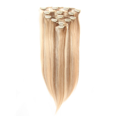 

Chorliss Clip In Hair Extensions 6Pcs/Pack Human Straight Hairpiece Brazilian Remy Hair 14” 16" 18" 20"