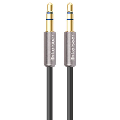 

Kaiboer KBE-SM-13020 35mm stereo audio cable AUX cable straight head - straight head black round wire 2 m car audio cable