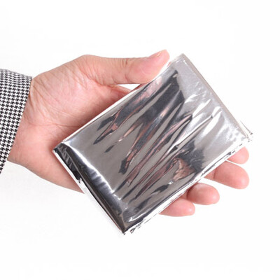 

Emergency Rescue Survival Thermal Blanket Silver Wrap Remain Heat Camping gear