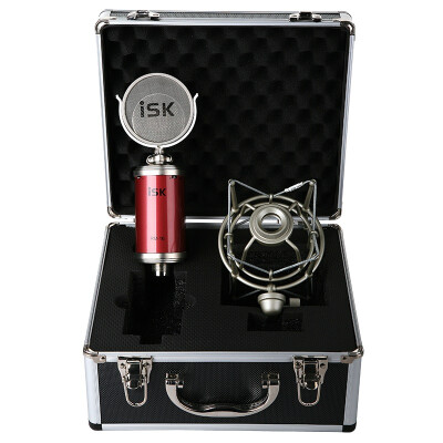 

ISK RM16 professional condenser microphone pure gold coating large vibration sound head with low frequency attenuation and sensitivity attenuation switch