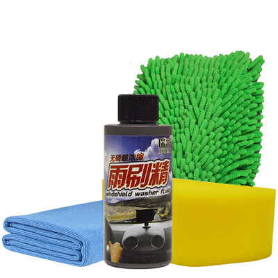 

Rui Cai Auto Glass Cleaning Simple Set Wiper Brush Fine Coral Gloves Towel Car Wash 8 Words Cotton Car Accessories