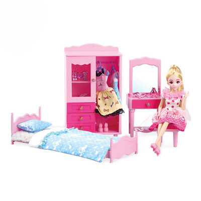 

Les Jill Barbie doll suit gift box dream room clothing dress wardrobe girl princess birthday A072
