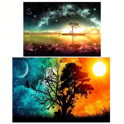 

Diamond Painting 2pcs DIY 5D Drill Diamond Painting Needlework Crystal Painting Rhinestone Cross Stitch Mosaic Paintings Arts Craf