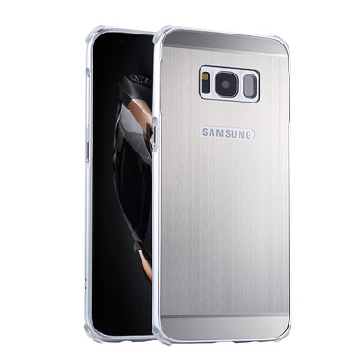 

Luxury Case for Samsung Galaxy S8 Aluminum Bumper+Acrylic Panel Back Glossy Business Cover for Samsung S8