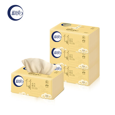 

Blue moon blue elven series of natural pumping non-bleaching dust-free layer 3 120 paper * 18 package