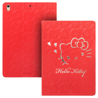 

Hello Kitty IPad Pro 10.5 дюймов защитного рукава мультфильм защитной оболочки кобура умной заторможенность кружево раздел Xinyu большой красный Hello Kitty *