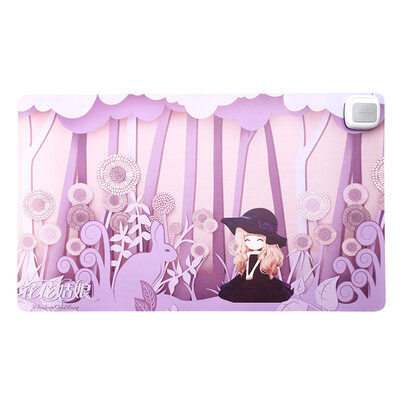 

Antarctic warm table mat warm hand table mat heating table mat heating mat office writing pad flower girl purple