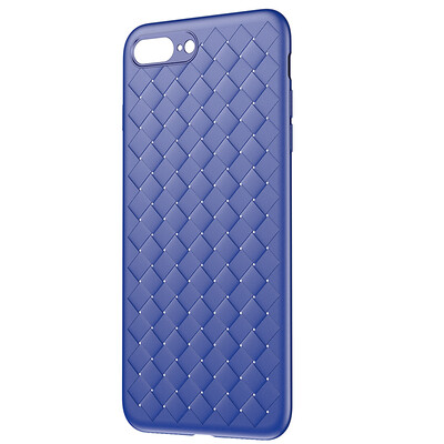 

Baseus Apple 78 Plus Phone Case iPhone7 8 plus Braided High-end Mobile Phone Case Breathable Drop-resistant Case Mobile Phone Men&Women Soft Shell 55 Inch Blue