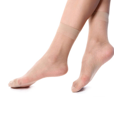 

Jingdong supermarket Langsha short silk socks on the socks crystal silk socks thin section Ms short stockings 20 pairs of 4 colors each 5 double