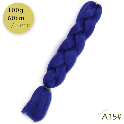 

AISI HAIR 100gpcs 24inch Kanekalon Jumbo Braids Hair Ombre Two Tone Colored Synthetic Hair for Dolls Crochet Hair