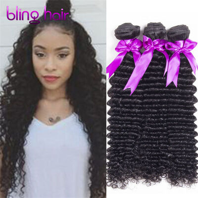 

Bling Hair Peruvian Virgin Hair Deep Wave 3Bundles 7A Grade 100 Unprocessed Human Hair Weave