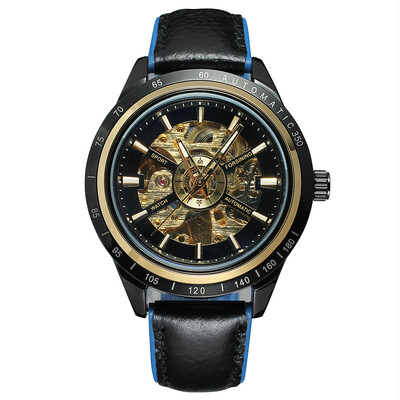 

Forsining 340 Top Brand Automatic Mechanical Business Men Watch Skeleton Luxury Watch Luxury Fashion Military Stainless Steel Watc