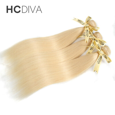 

Brazilian Hair Straight 3Pcs Lot Blonde Brazilian Hair Weave Bundles Color 613 Brazilian Straight Hair Light Blonde Virgin Hair