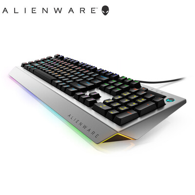 

Alien Alienware Pro version of the mechanical tea axis game keyboard AlienFX light effect full key no punch 15 macro button black silver