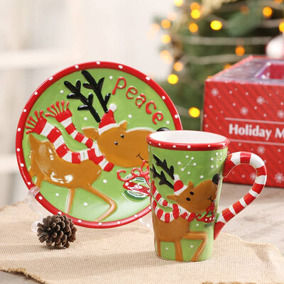 

A Ting Christmas Ceramic Mug&Plate Gift Set