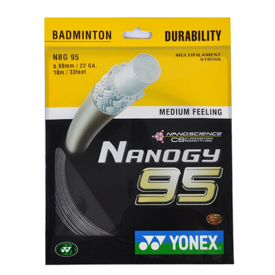 

Younikes YONEX BG-95 durable neutral feel badminton line gray single tie
