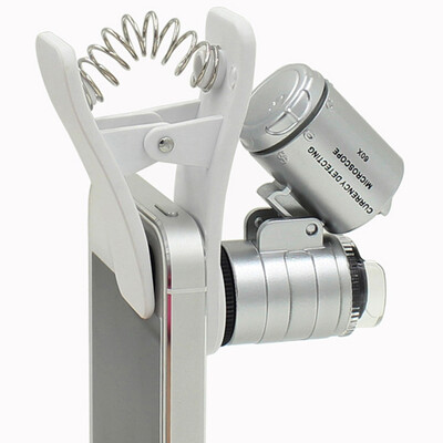 

Paulone 60 Times Pocket Magnifier Мобильный телефон Клип Портативный микроскоп СИД Подделка нефрита Оценка ювелирных изделий 9882W
