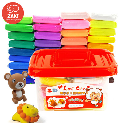 

Vivid&Big Big Wolf super light clay handmade DIY toys environmental protection color clay mud mud color 36 36 boxes with tutorial storage box