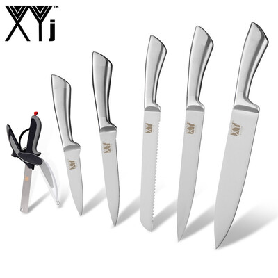 

XYj New Kitchen Knives Paring Utility Bread Chef Slicing Stainless Steel Knife Cooking Tool Set