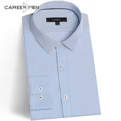

CareerMen Мужская тонкая без глажки модная воротник стойка элегантная качественая рубашки длинный рукав