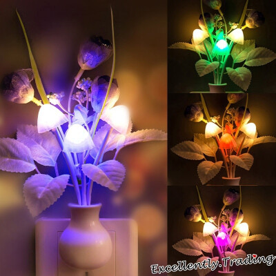 

Flowers Mushroom Bedroom Decor Light Sensation LED Night Light Bed Lamp Night Lamp