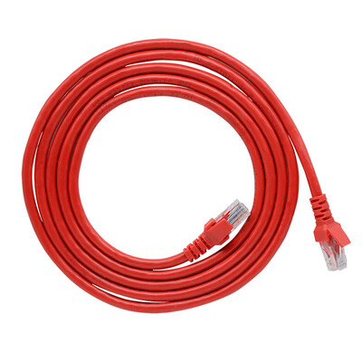 

Amp Simon A60T six types of network jumpers CAT6 finished cable Gigabit network cable computer network jumper oxygen free copper cable red 5 meters