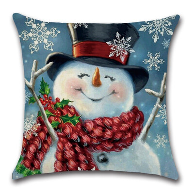 

Merry Christmas Pillow Cover Sofa Cushion Cover Pillowcase Decorative Pillows