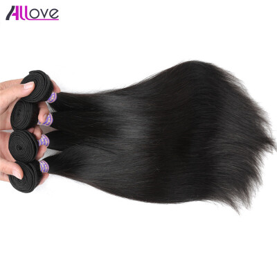 

Allove Hair Products 8A Brazilian Straight Hair 4pcs 100% Unprocessed 8A Brazilian Straight Hair Virgin Human Hair Extensions