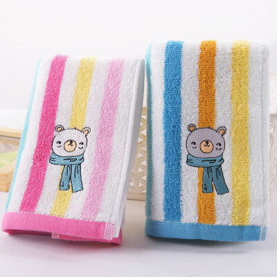 

Gold towel home textile cotton satin embroidered towel two loaded red blue 82g strip 68 30cm