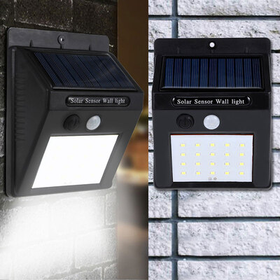 

Human Body Induction Outdoor Solar Garden Lawn 20LED Waterproof Wall Lamp 2 Pack
