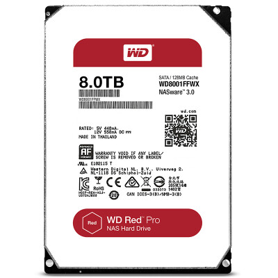 

Western Digital WD red disk Pro 8TB network storage hard drive NAS hard drive SATA6Gb s 128M cache WD8001FFWX