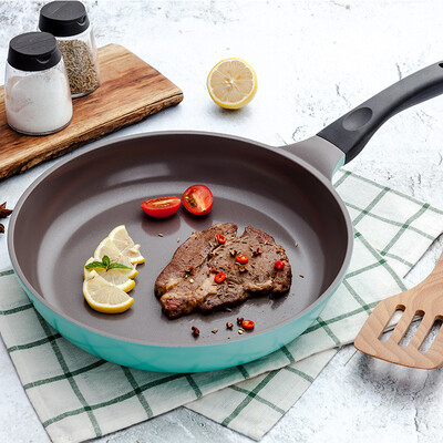 

Neoflam Mitra Ceramic Pan Nonstick Cookware Pan Fried Pan Pan Gas Cooker Universal EC-MT-F28I-GR Mint Green 28CM
