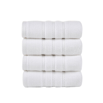 

600 GSM Bamboo Cotton Hand Wash 4 Pack White 18"X30"
