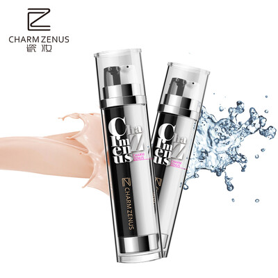 

Porcelain makeup Zhen Yan double effect cream lotion Foundation bright color (25ml +25 ml) (Concealer concealer oil control moisturizing brightening natural nude makeup)