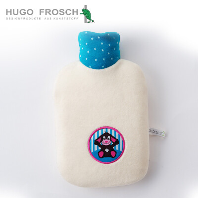 

HUGO FROSCH warm frog Germany imported hot water bottle cartoon flannel jacket mini ecological environmental protection water warm hand treasure cartoon puppy 08L 0453