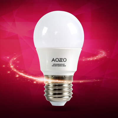 

Jingdong supermarket Austrian Duo home decoration AOZZO LED lights E27 screw ball bulb chip section white light BU1001C power 3W