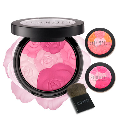 

Very close (SKINMATCH) Flower Yen beauty blush 8.8g (honey rose) (four-color blush red nude makeup makeup long lasting natural make-up)