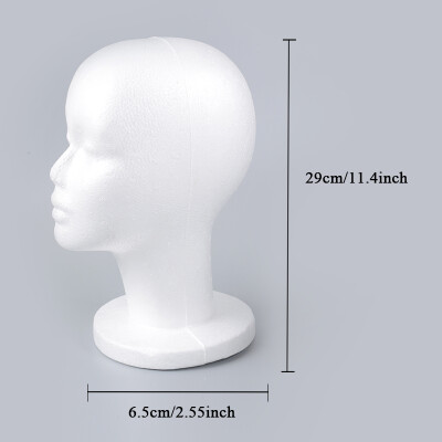 

Salon Certified Styrofoam Model Heads, Hat, Wig Foam Mannequin 1 Pack