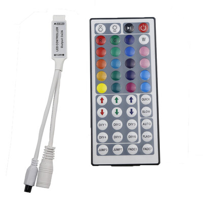 

YWXLight 44 Keys Mini Output IR Remote RGB Dimmer LED Strip Light Control