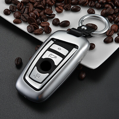 

Huashi BMW key bag for BMW new 5 Series 3 Series 7 Series GT X1X3X4X5x6 BMW 525li 320li Key Shell Buckle Blade B-moonlight Silver