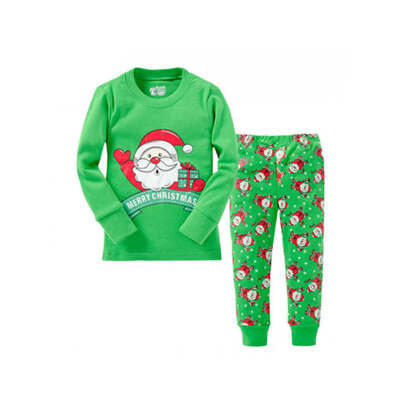 

2pcs Baby Girl Boy Clothes Christmas Santa Long Sleeve T-Shirt+Long Pants toddler Girl Clothing New Year's costumes for boy girl