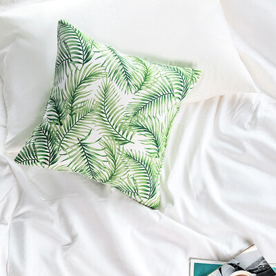 

Jia Bai pillow Boboli garden pillow sofa cushion office pillow bed backrest car waist cushion with core leaf mood 45 45cm Jingdong own brand