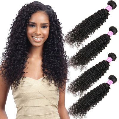 

Malaysian Virgin Hair Kinky Curly Weave 4 Bundles 100% Unprocessed Brazilian Peruvian Indian Human Remy Hair Extension Weft