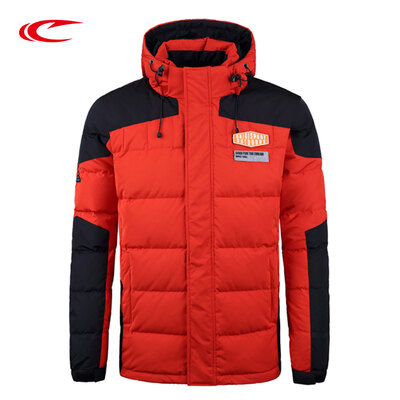 

SAIQI Winter Thick Hot Grey Duck Down Men Outwear Coat Jacket Hooded Collar Slim Clothes Windproof Down Parkas Fashion Coat 171102